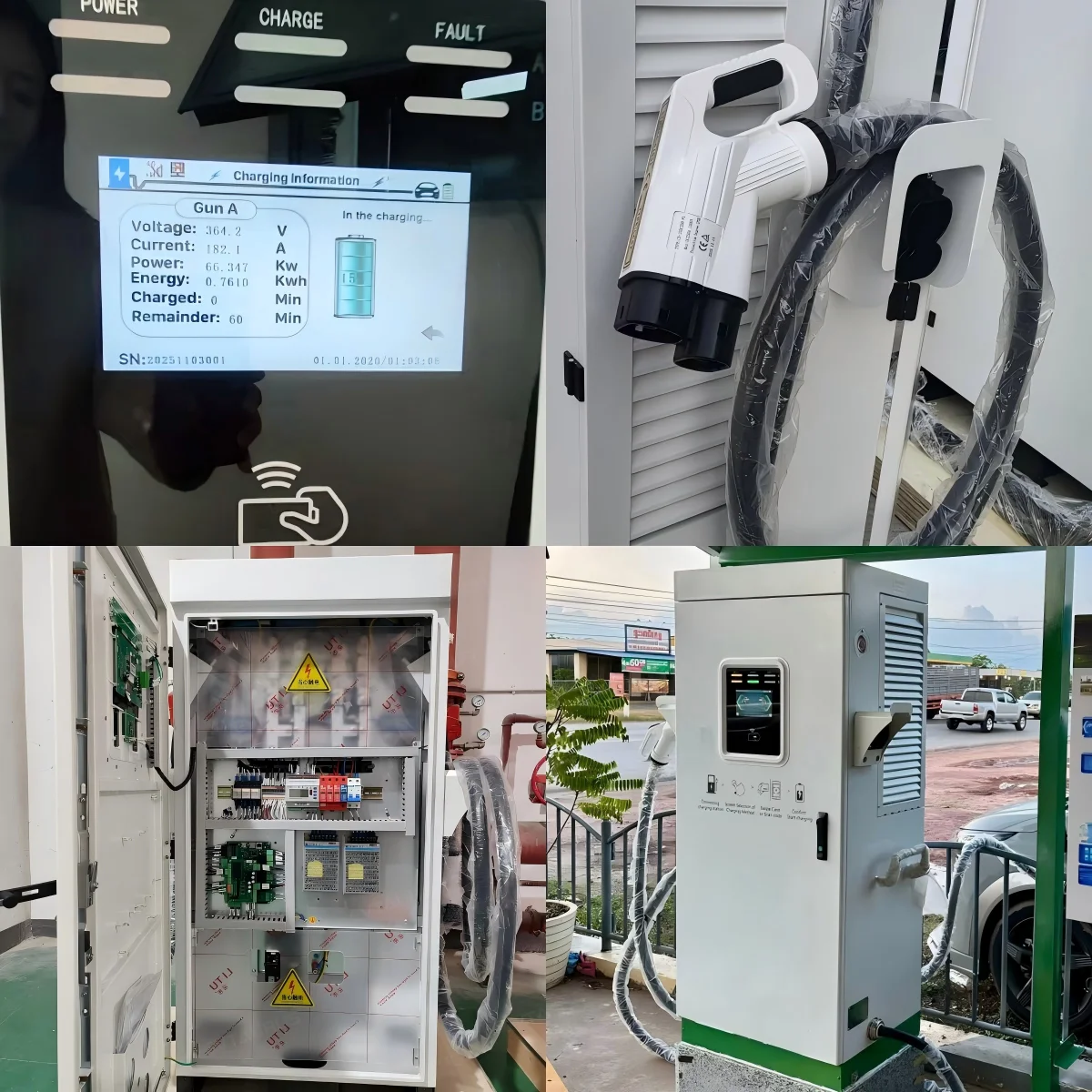 OEM Chinese Factory DC New OCPP Chademo CCS2 CCS1 120kw 150kw EV Electric Vehicle Charger Charging Station Public Parking