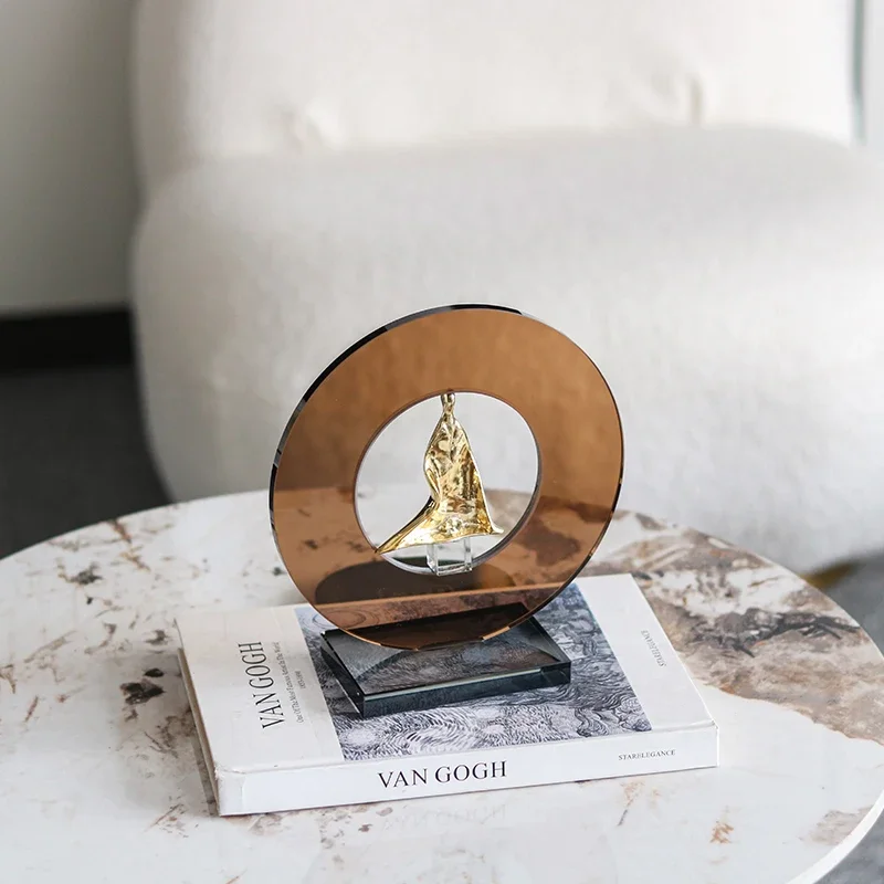 Direct Supply High Quality Crystal Zen Decor Ornaments Crystal & Metal Home Room Decorative Art Crafts Knick-Knacks