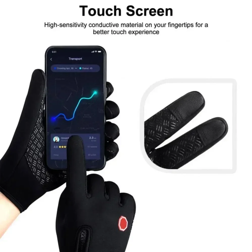 Waterproof Winter Gloves Snowboard Non-slip GlovesMen Women for Xiaomi/Ninebot/Kugoo Cycling Warm Tactical Gloves Touchscreen