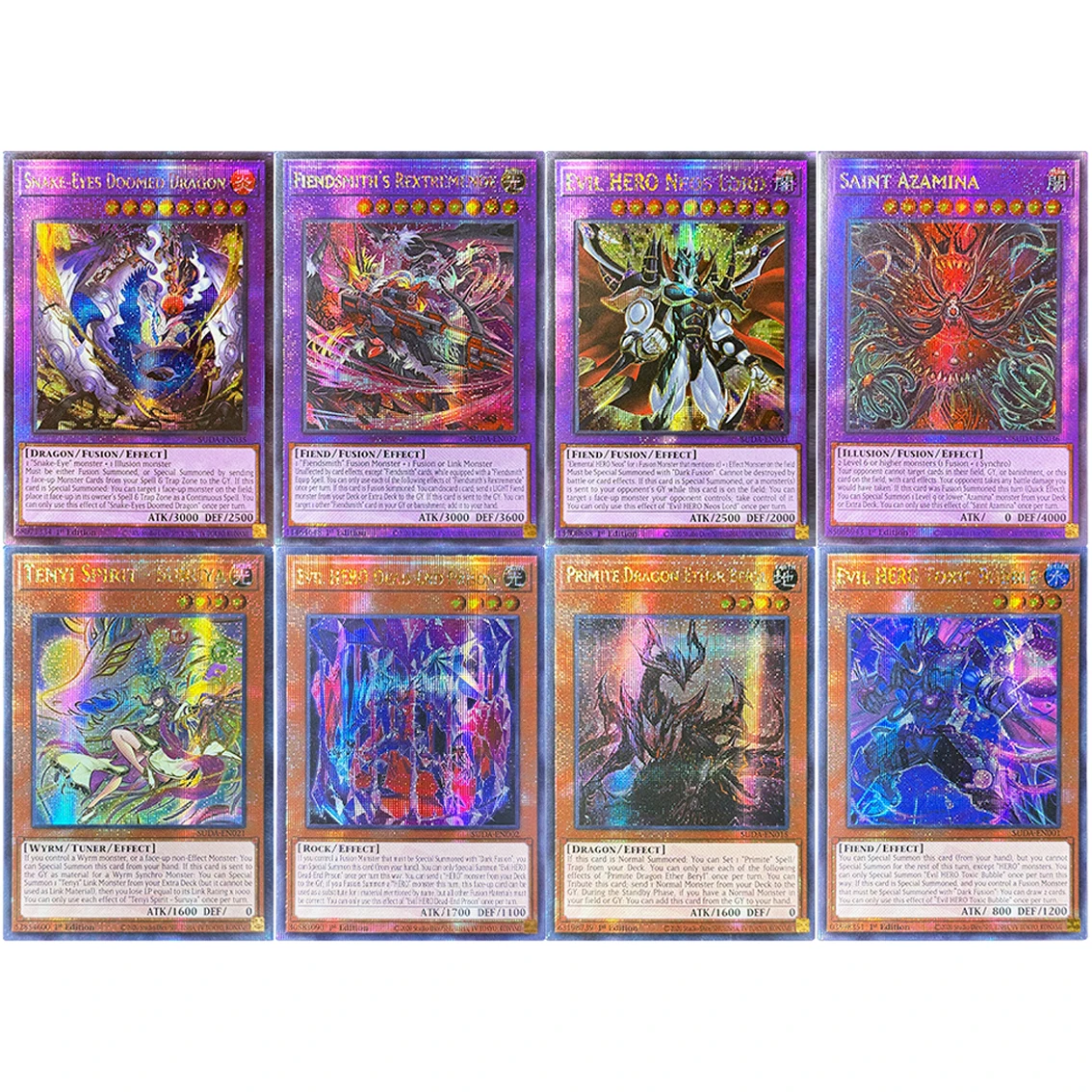 

YuGiOh SUDA-Series Proxy QCSCR Игровые карты Evil HERO Neos Lord Primite Dragon Ether Берил Мульчармия Мяулы Злой HERO Токсичный Пузырь