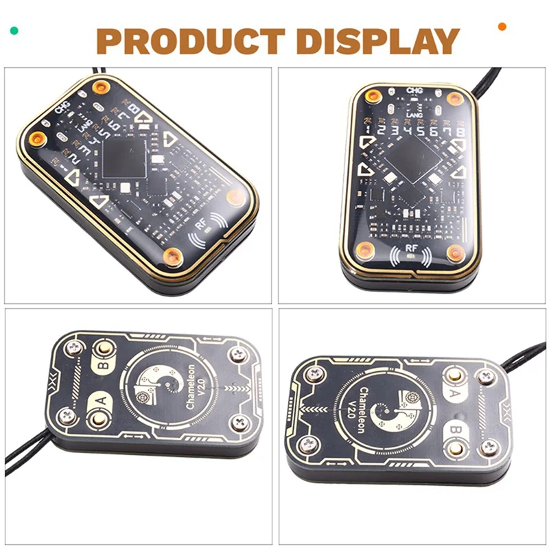 

ABJF-Chameleon Ultra V2.0 RFID Smart Chip Reader Emulator 125Khz 13.56Mhz Card Decode NFC Duplicator+3XUID Keychain/UID Card