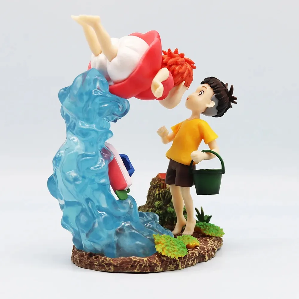 Anime Ponyo on the Cliff 15 cm PVC GK Statue Action Figur Modell Puppe Sammlung Spielzeug für Kinder Geschenk Weihnachten Geschenk Auf Lager Heißer