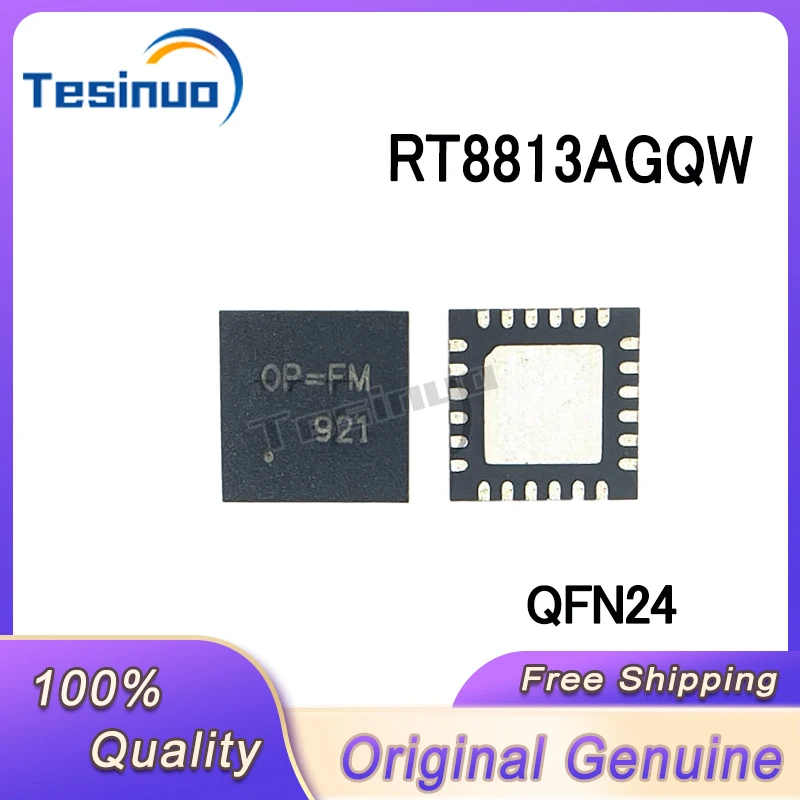 

5/PCS New Original RT8813AGQW RT8813A Screen printing OP=.. QFN24 In Stock