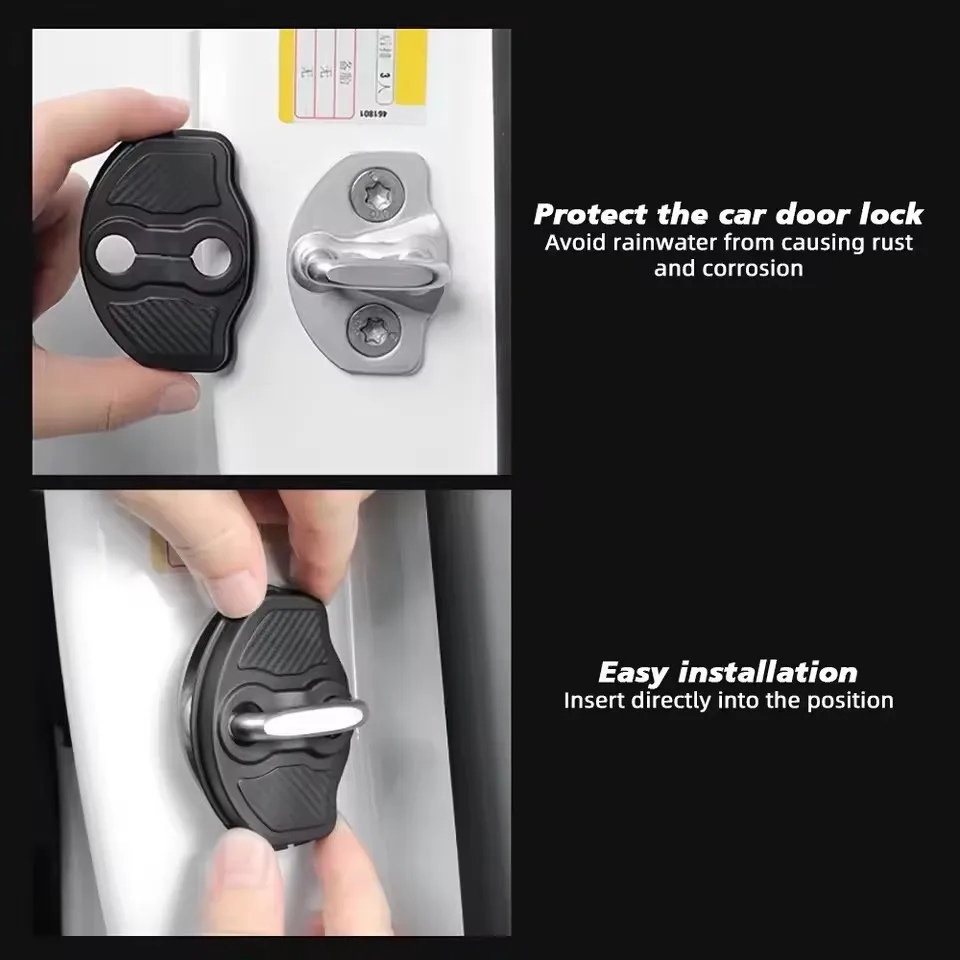 

Защитные накладки на замки дверей MOBIDEA, 4 шт., для Tesla New Model Y Juniper 2025 LAUNCH, TPE