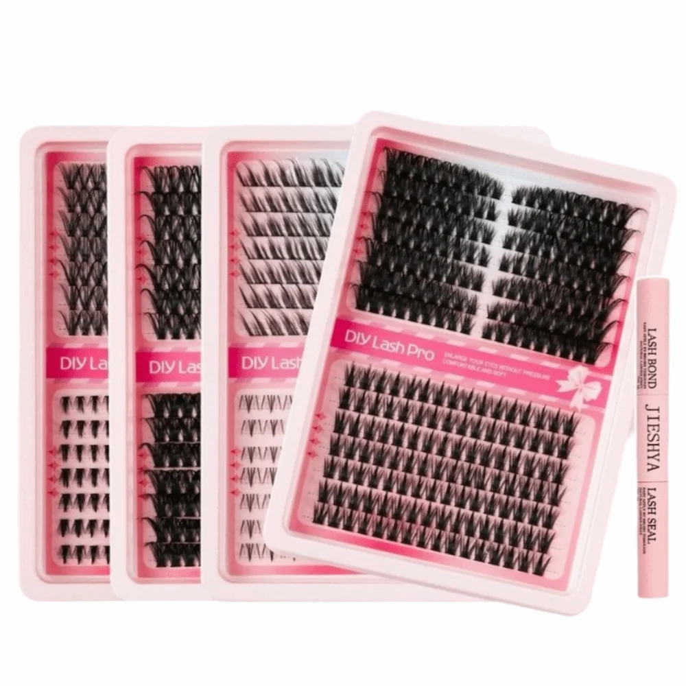 40D Cluster DIY Lash Extension Premium Mink Invisible Band False Eyelash Extension Cat Eye Lashes Manga Lash Individual Lashes
