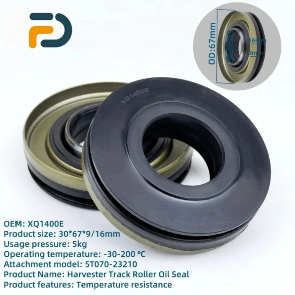 

Shaft Oil Seal XQ1400E NBR 30*67*9/16mm Drive Wheel Anti Mud And Water Seal, 20*22*24*25*26*28*30mm Used For Tractor Harvesters