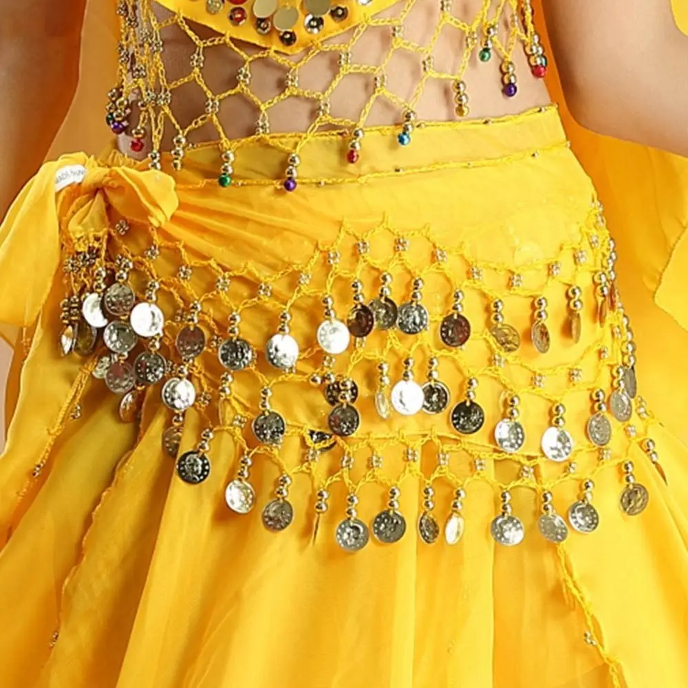 Thailand/India/Arab Dancer Skirt Women Sexy Belly Dance Hip Scarf Wrap Belt Dancer Skirt Female Show Costumes Sequins Tassels