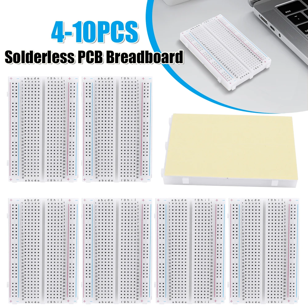

400 Tie Points Solderless PCB Breadboard Spliceable Mini Universal Test Protoboard for Experiment Test Robot