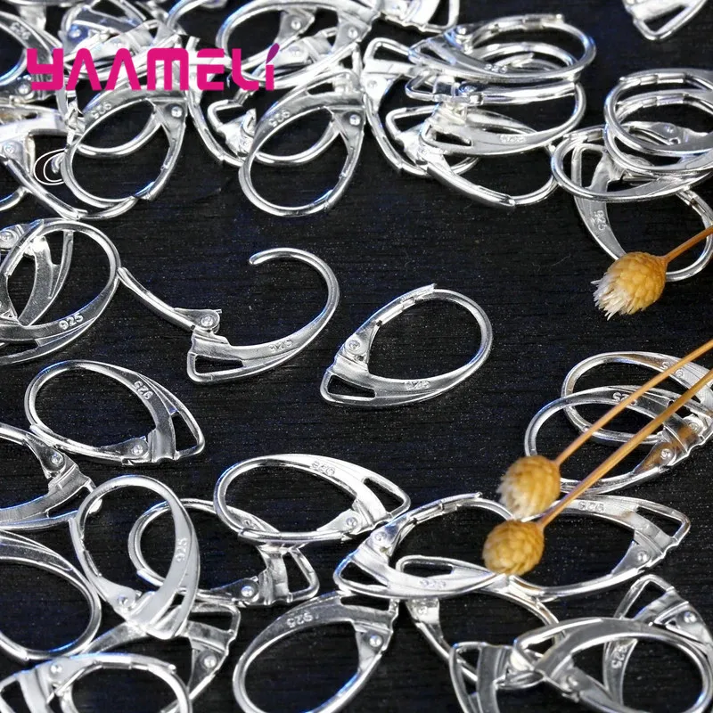 S925 Tem Phụ Nữ Thời Trang Bé Gái Bông Tai DIY Kết Nối Phụ Kiện Trang Sức Làm Phụ Kiện 100 Cái/50 Đôi Sỉ