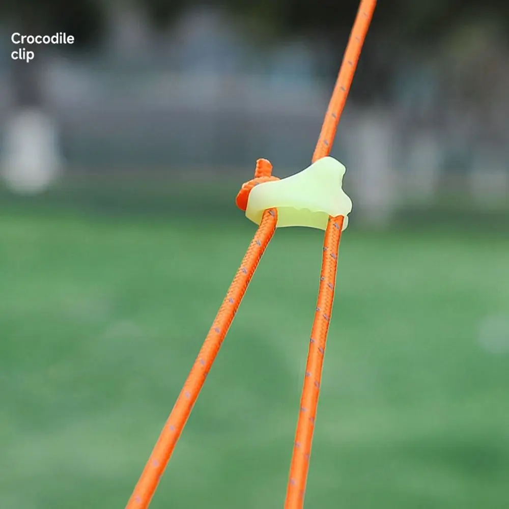 4mm/6mm Outdoor Tent Guyline Ropes with Adjuster Tensioner Camping Accessories Reflective Camping Guy Lines 4M Length