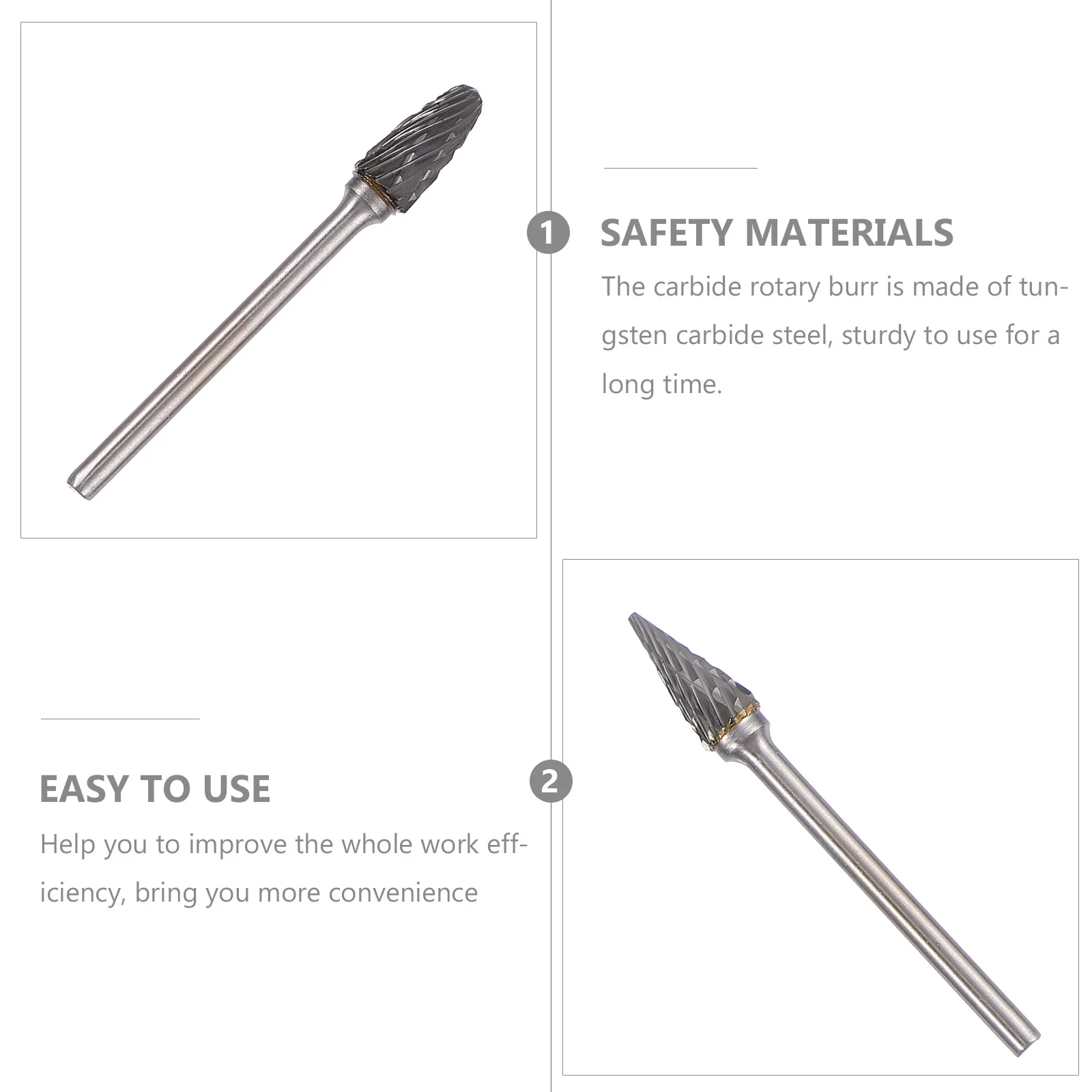 10 Stuks Wolfraam Staal Roterende Bestanden Set Multifunctionele Sterven Bits Carving Graveren Polijsten Roterende Boor Bestand Houtbewerking Gereedschap