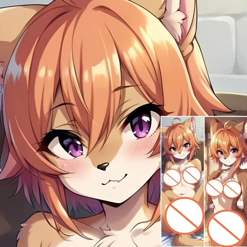 

Dakimakura Anime Pillow Case Asuka Ninomiya furry nude Double-sided Print Of Life-size Body Pillowcase Gifts Can be Customized