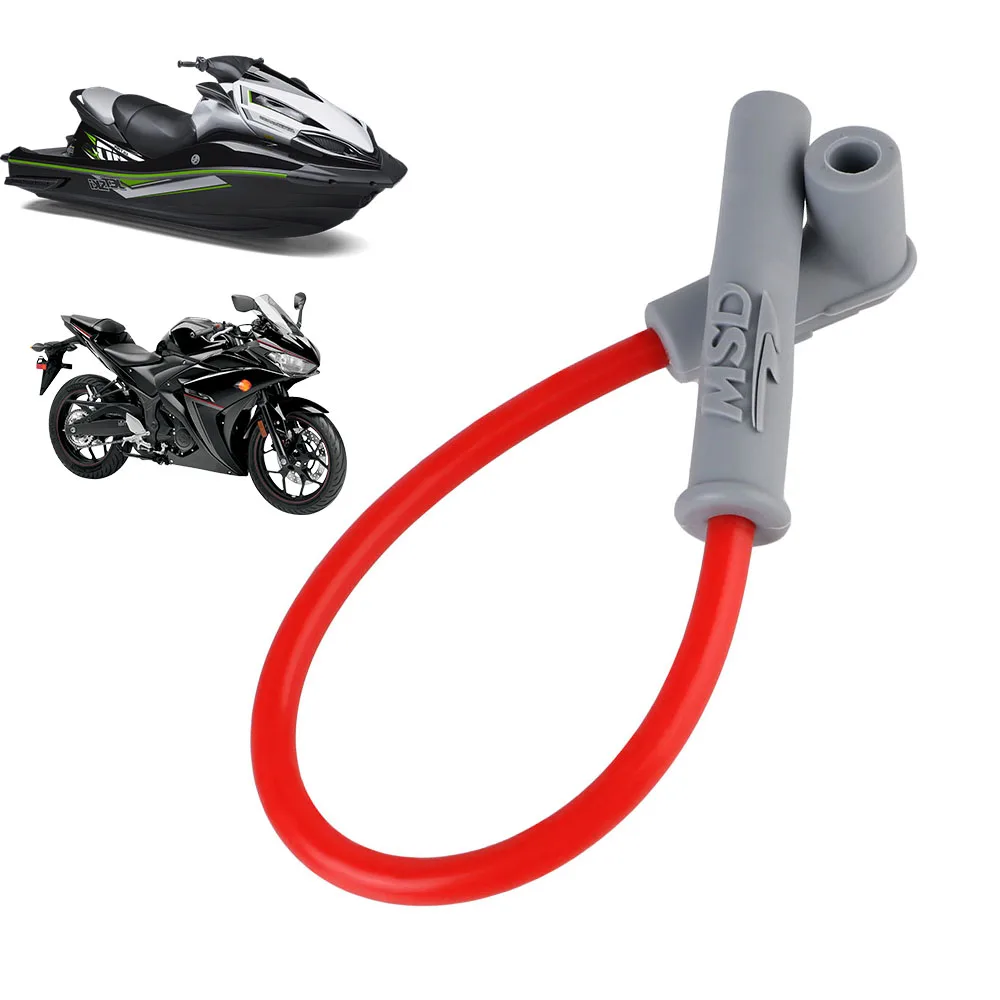 Motorboot Zündkerze Booster MSD Kabel Motorrad Zündung Draht Spule Hochspannung Draht ATV Off-road Motorrad Dirt Bike liefert
