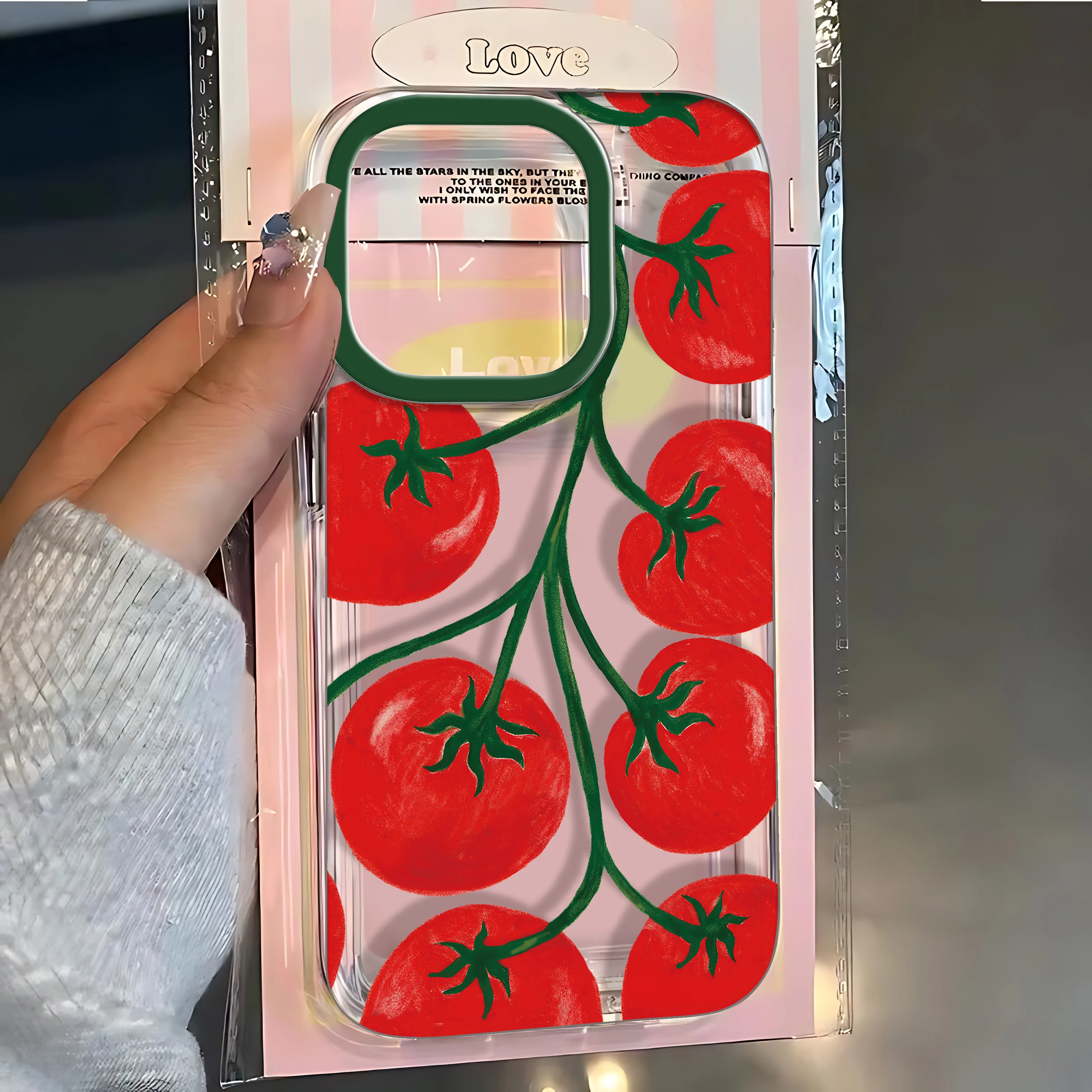 Seashell Tomato Tango Phone Case For Samsung Galaxy S25 S24 S23 S22 S21 S20 FE Note20 Note10 Edge Plus Ultra Lite 5G Clear