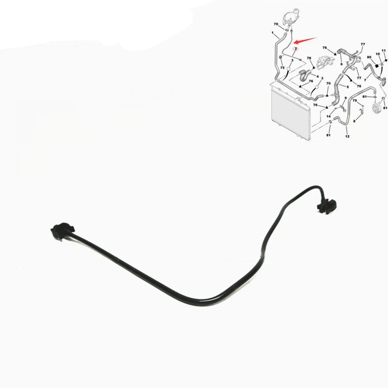 Expansion Tank Pipe Radiator Degassing Water Pipe 1323A5 For Citroen C1 C2 C4 DS4 For Peugeot 307 307CC 308 408