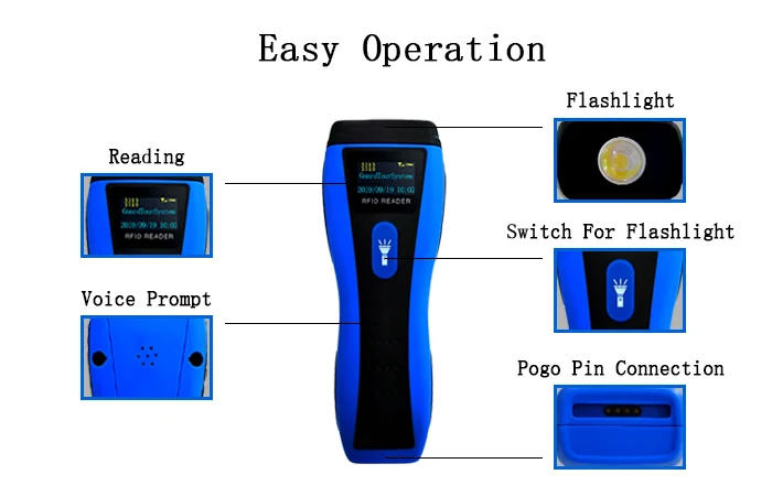 Database Server Software Waterproof Security Stick Guard Tour Patrol System With Flashlight