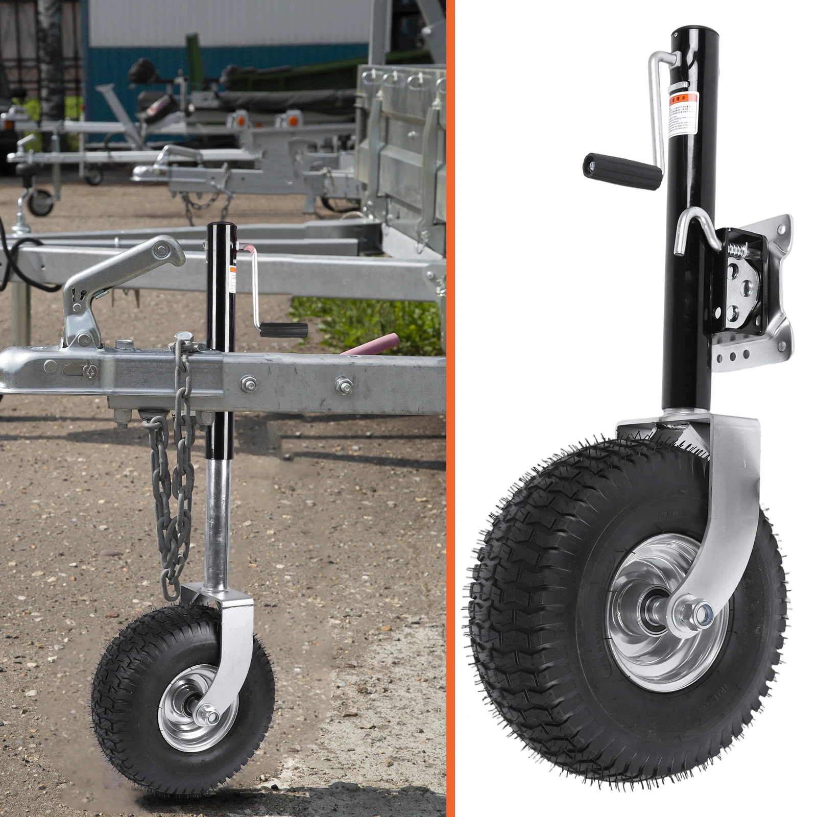 

Trailer Jack with Wheel 2000 lbs Capacity Heavy Duty Swivel Boat Trailer Jack 11in Vertical Load Bolt-Fixed Swivel Tongue Jacks