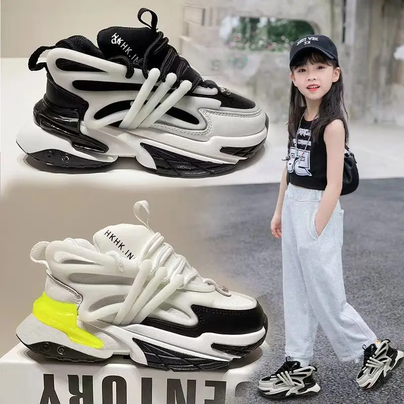 Sneakers per bambini Retro Old Dady Shoes 2023 New Toddler Shoe sport Mesh traspirante scarpe da corsa leggere neonate ragazzi scarpe Casual