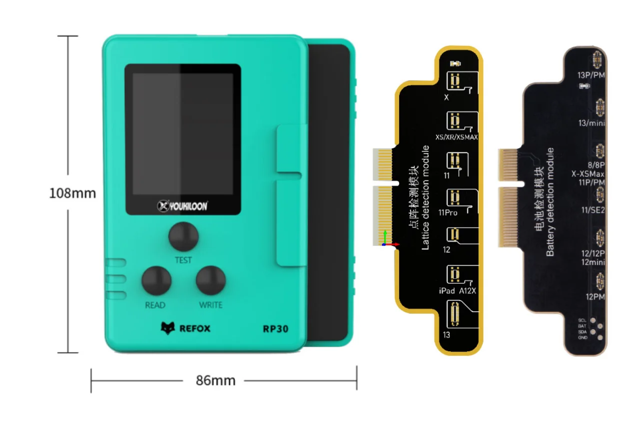 

REFOX RP30 Multi-Function Restore Programmer for IP Face ID Dot True Tone Battery Detection/Data Repair Repair Device