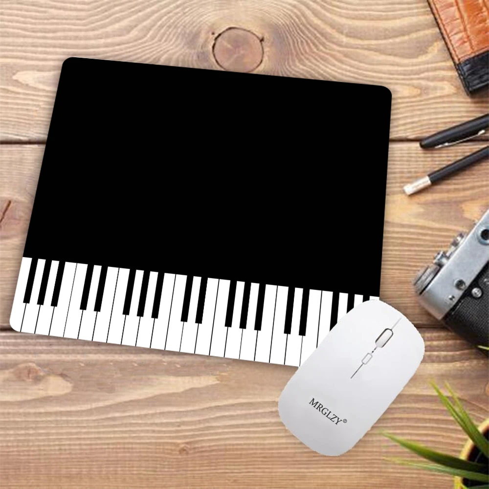 Piano Keys Mouse Mat Black White Music Playmat Laptop Office Organizers Accessories Desk Mat Desk Protector Nootbook Table Mat