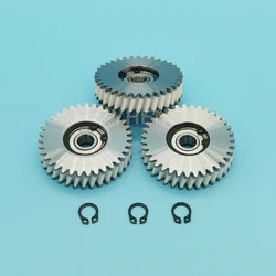 47.5x12mm Oblique Planetary Gear 35 Teeth Helical Gear With 8mm Bearings E-bike Nylon and Steel Gear For Electric Bike Hub Motor