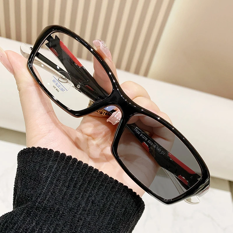 Luxury Outdoor Color Changing Minus Sun Glasses for Women Men Vintage Blue Light Blocking Photochromic Myopia Eyewear Diopter