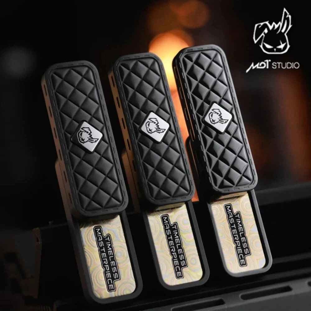 

MOT STUDIO Wind Spirit Zirconium Fidget Slider: Металлический антистресс-слайдер для снятия тревоги, настольная игрушка-гаджет