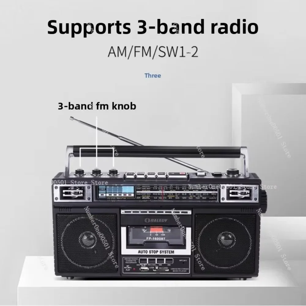 919 Recorder Radio Portable Quad Band Student Tape Bluetooth USB SD