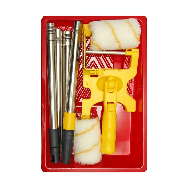 

Лакокрасочный ролик с длинной ручкой, набор для чистки, ручной кронштейн для потолков стен в домашних комнатах