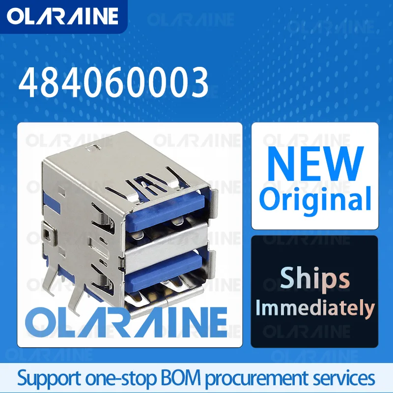 

5/10/50Pcs 484060003 100% brand new and original IC chip USB connector 18 Contact 1.8 A