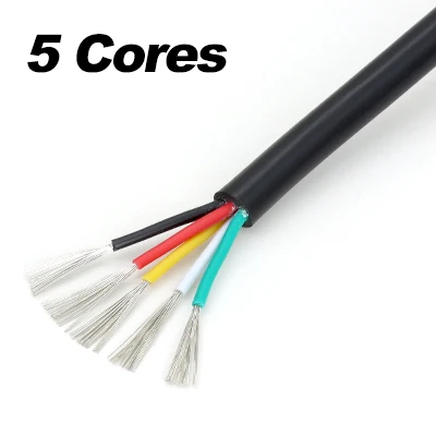 2/3/4/5/6/7/8/9/10-adriges 2464 Mehrkern-Mantelkabel 30/28/26/24/22/20/18AWG PVC-isoliertes Audio-Signal-Kanal-Steuerkabel