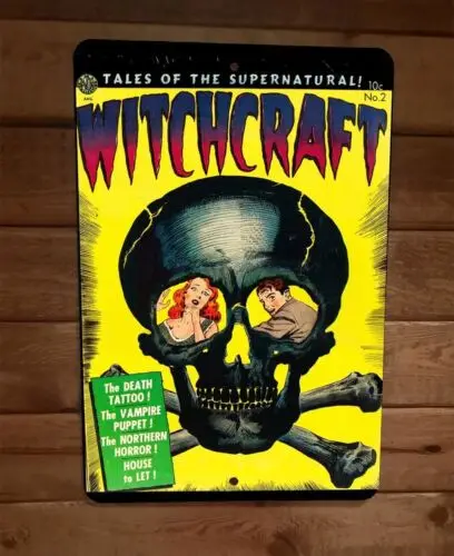 Tales of the Supernatural Witchcraft Horror 8x12 Metal Wall Sign