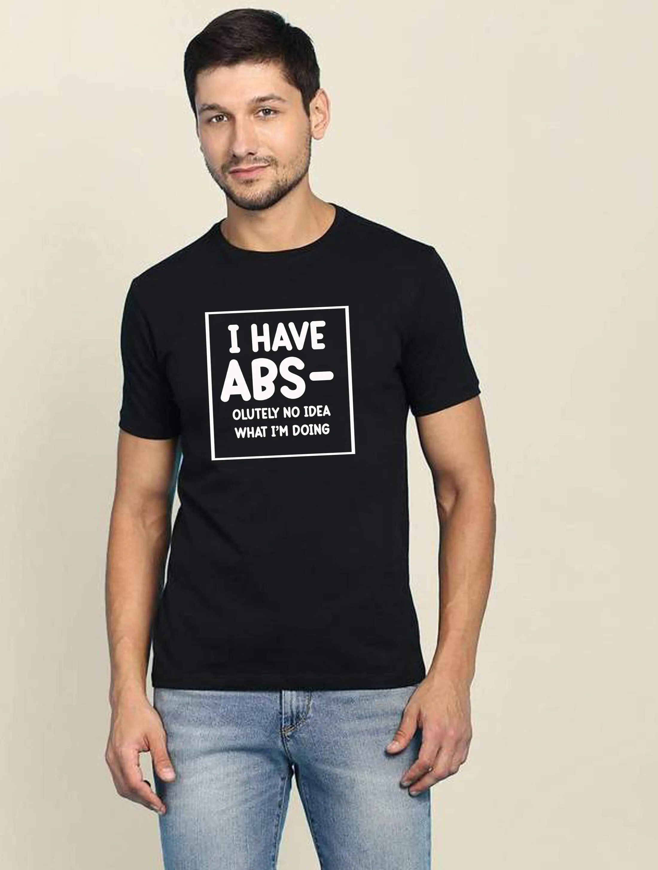 

Funny abs joke t shirt tee absolutely no idea what i'm doing birthday gift men's unisex top xmas life lazy