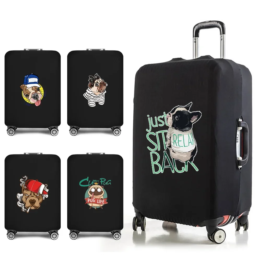 

Travel Essentials Luggage Covers Protective for 18-32Inch Suitcase Case Traveling Accessories Anime Dog Print Stretch Dust Cover