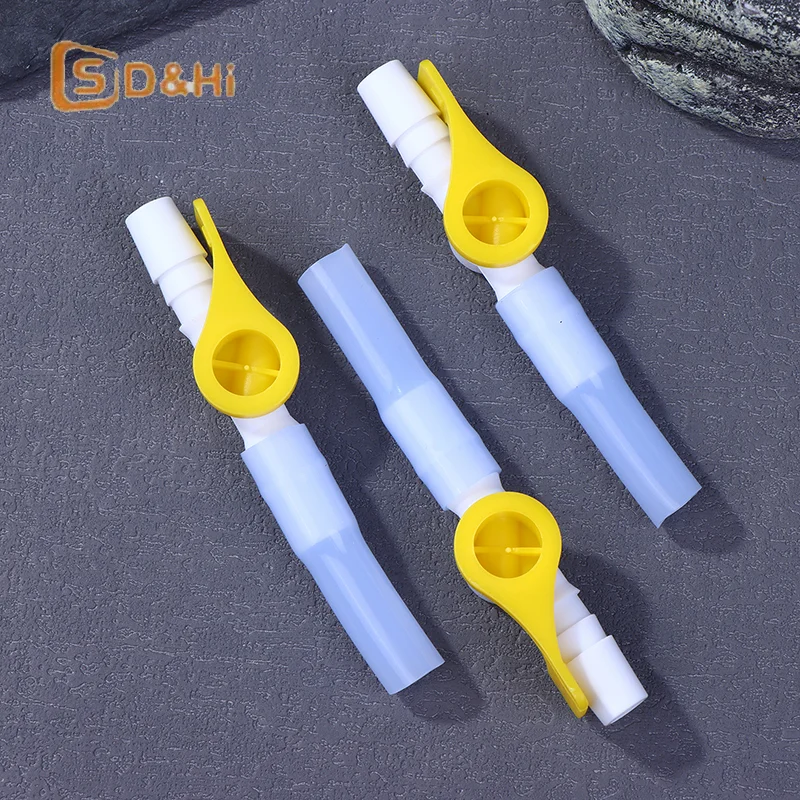 1/2/5pcs Comfort Flow Catheter Valve Two Way Valve - Easy To Use Lever Faucet, Tubes Optimized For Comfort Of Urinatio