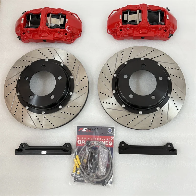 

Upgraded High Quality Big Brake Kit 6 Piston Calipers Brake Discs 380mm 405mm Fit Toyota Land Cruiser Lc200 Rim 20 21 22
