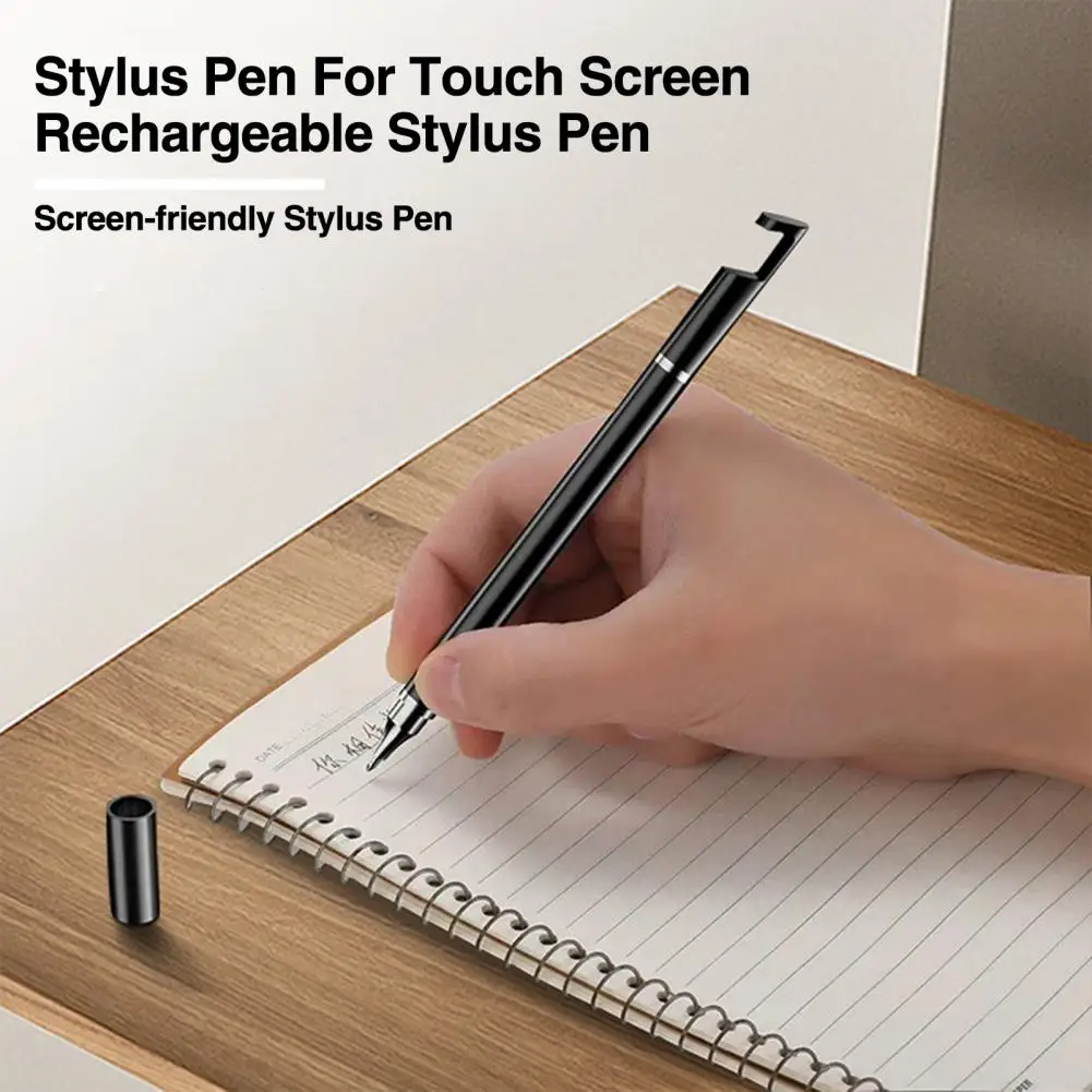 Multifuncional Touch Screen Stylus Pen com esferográfica, versátil 3-em-1 caneta capacitiva para telefones