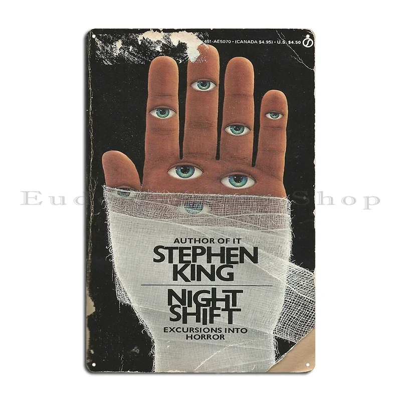 Stephen King My Copy of Pet Sematary  My Copy of Night Shift Metal Plaque Poster Garage Party Club Design Pub Tin Sign Poster