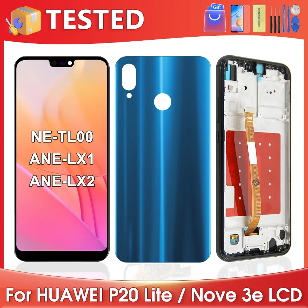 5.84\'\'OEM For HUAWEI P20 Lite For Nova 3e ANE-LX1 LX3 LX2 LCD Display Touch Screen Digitizer Assembly Replacement