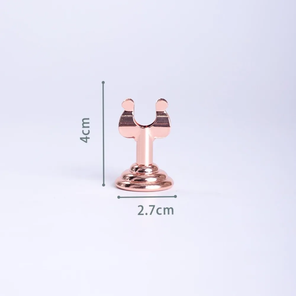 Stainless Steel Name Card Holder U Shape Multifunction Price Display Rack Stable Base Name Card Display Stand Table Accessories