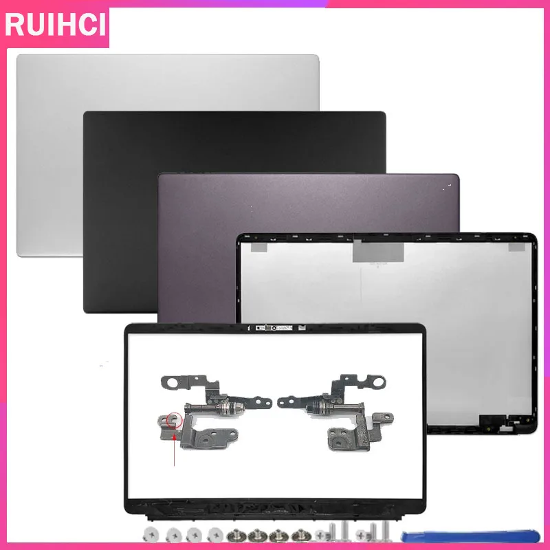 

Laptop For MateBook D15 MRC-W60 MRC-W50 PL-W19 PL-W09 LCD Back Cover Rear Lid Screen Bezel Case Hinges