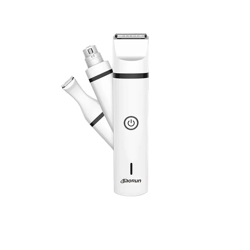 Three-in-One Battery-Powered 110-240V Plastic Eco-friendly Pet Grooming Tool for Dogs Hair Trimming Nail Grinding Cleaning