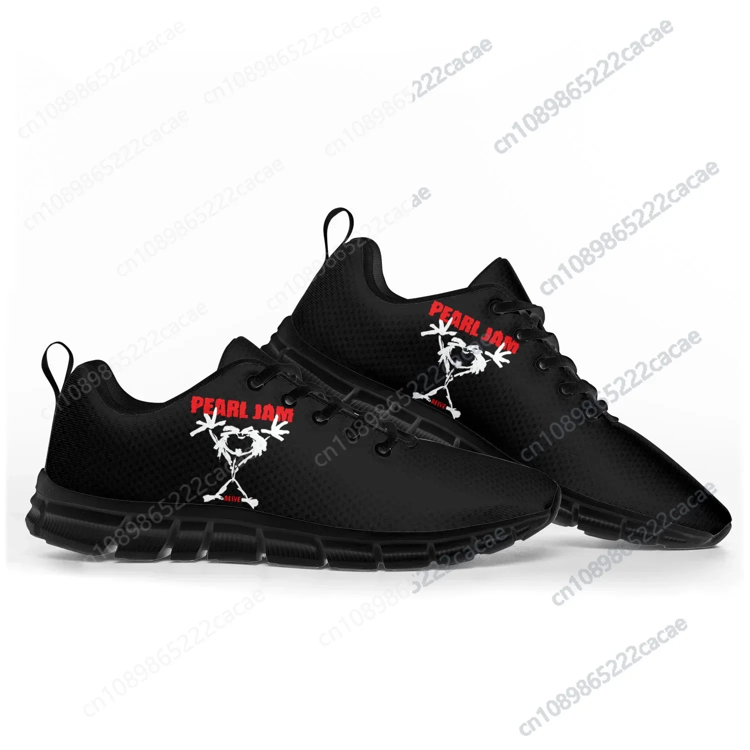 

Pearl Jam Rock Band Pop Sports Shoes Mens Womens Teenager Kids Children Sneakers Casual Custom High Quality Couple Shoes Black