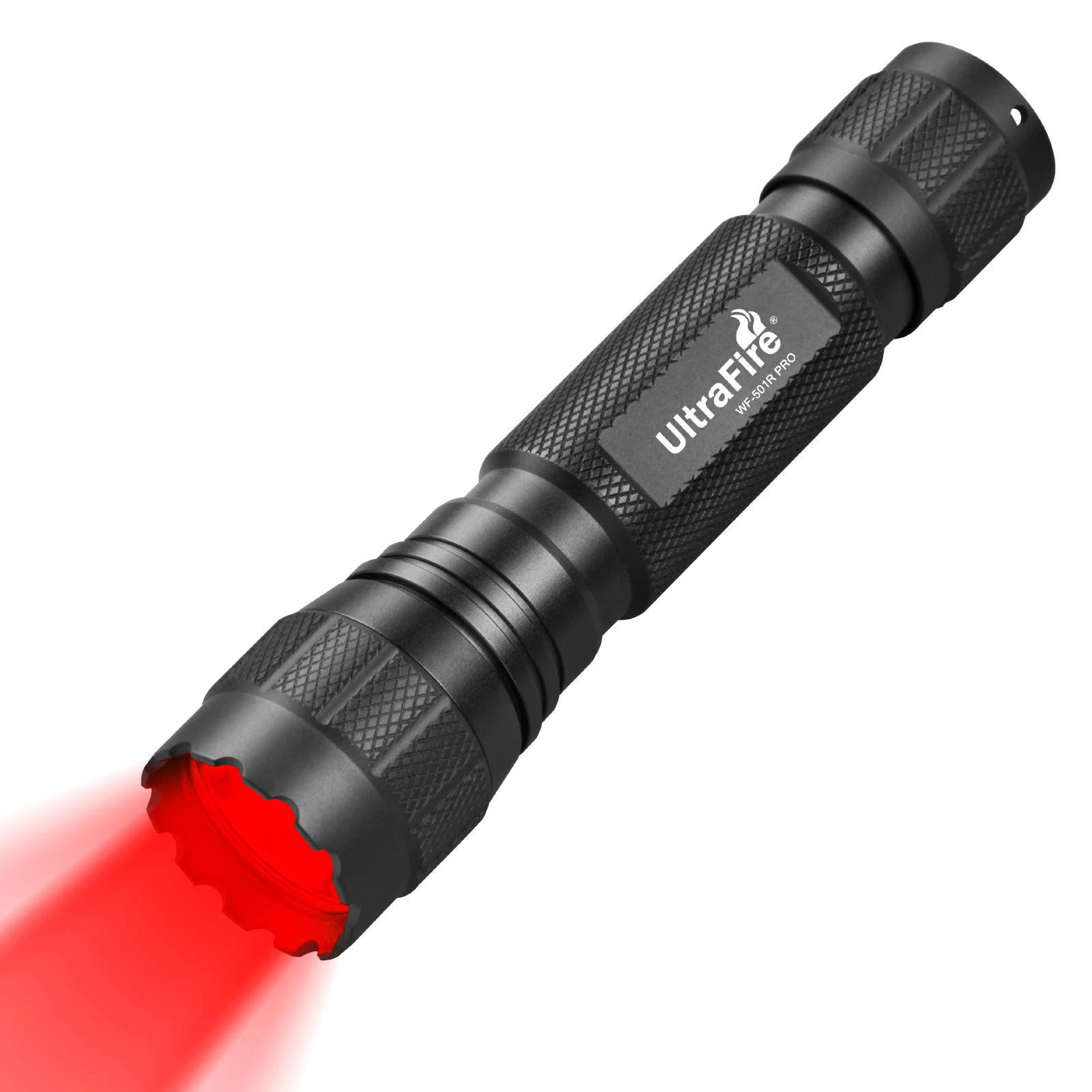 UltraFire WF-501R Pro Red Light Flashlight 10W Rechargeable Tactical Hunting Torch Outdoor Light for Detector Night Observation