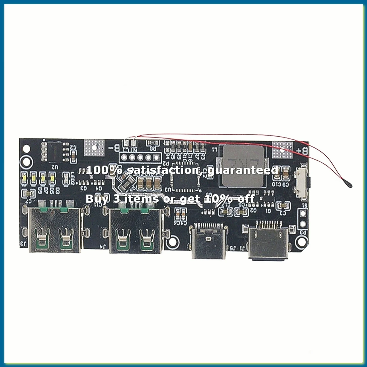 QC4.0 QC3.0 LED Dual USB 5V 4.5A 22.5W Micro/Type-C USB Mobile Power Bank 18650 Charging Module Temperature Protection,B-DT30