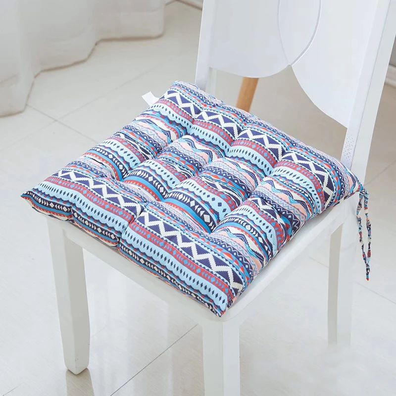 1 Piece Cotton Upholstery Soft Padded Cushion Solid Chair Square Mat Office Home Decoration Car Garden Sun Lounge Seat Cushion