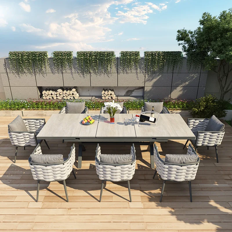 Zili courtyard Nordic table and chair combination modern simple creative rattan outdoor