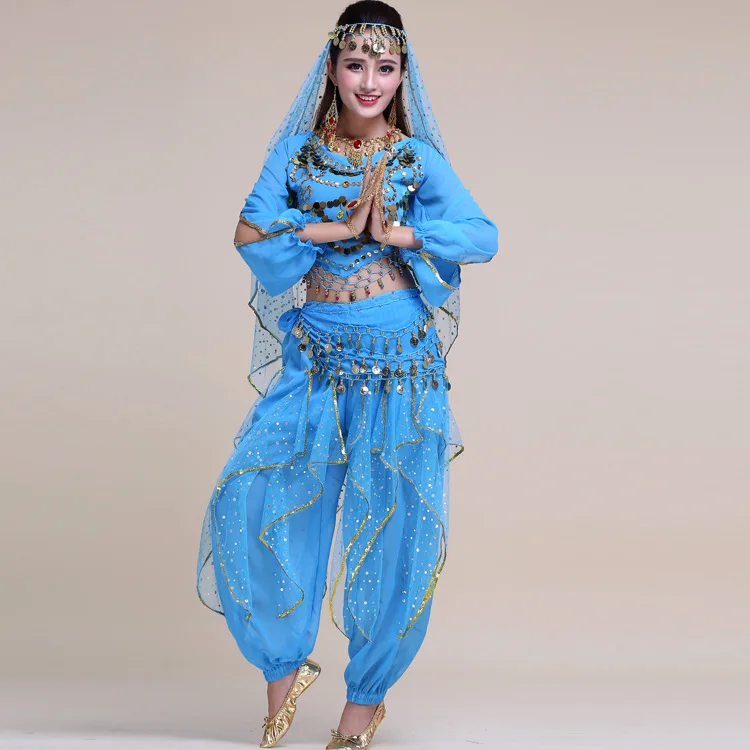 Belly dance practice suit, performance suit, Indian dance costume, stage performance suit