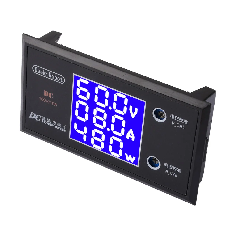 LCD Digital Voltmeter Ammeter Power Meter Voltage Detector Tester Display DC 0-500V 10A