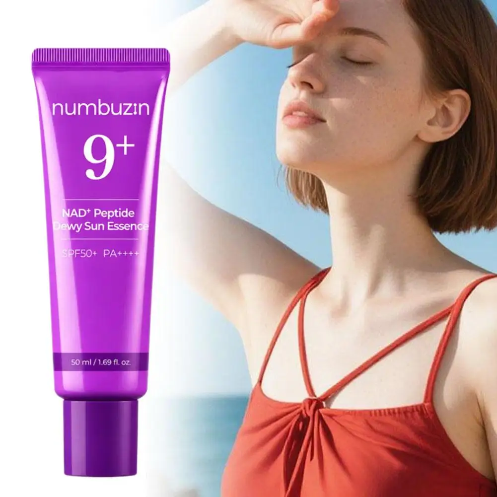 Numbuzin No.9 SPF50+ PA++++ UV Resistant Isolation Sunscreen NAD+ Peptide Dewy Sunscreen Lightweight &Non-greasy Korean Original